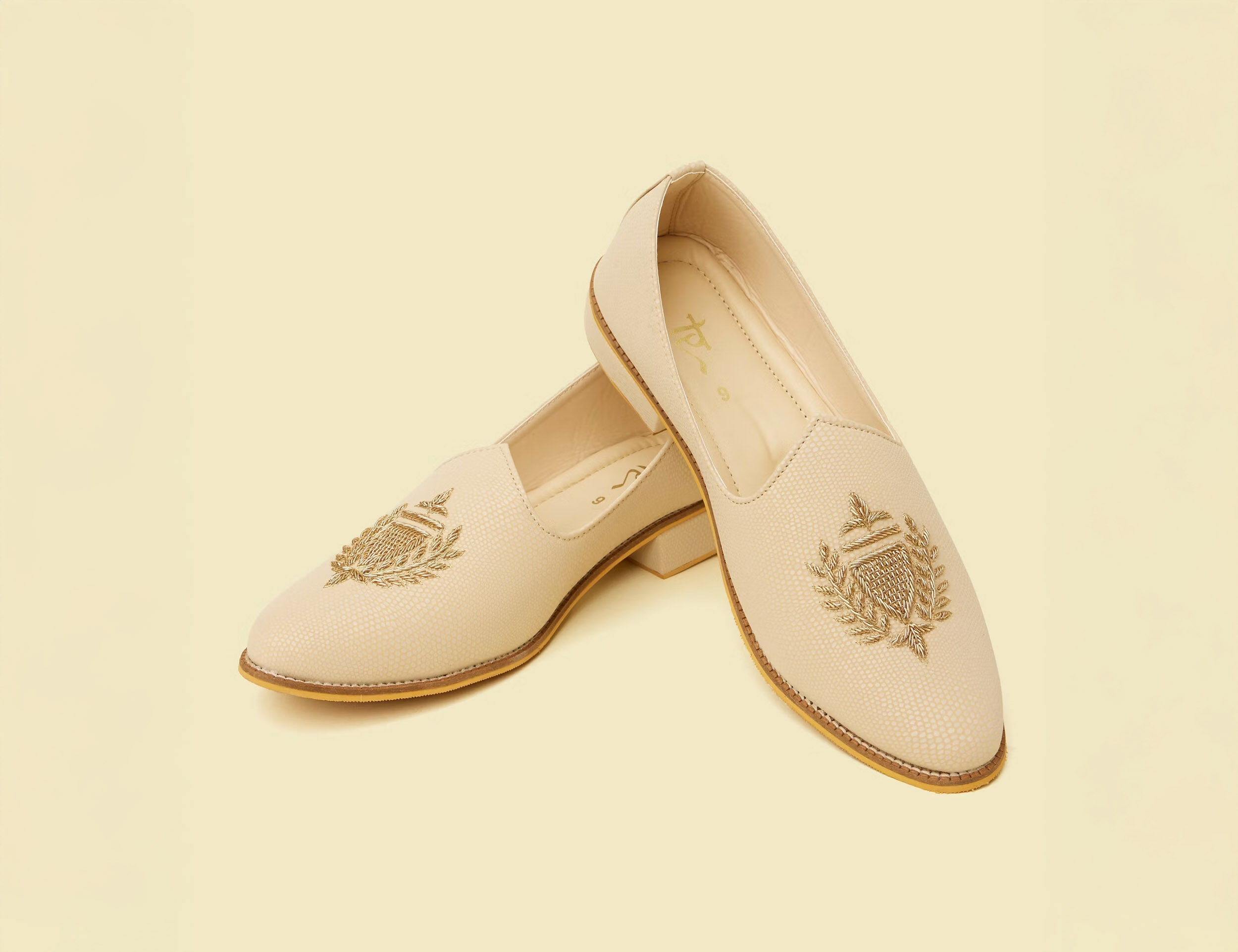 Classy juti to paired with a kurta pajama set, exuding elegance and style.
